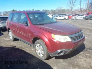 2010 Subaru Forester 2.5X with VIN JF2SH6AC0AH736857, listed as a IAAI auction lot 41694666 with 208,922 mi miles. Bid and sale history available at carsss.com. Image 1.