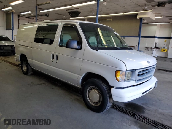 2001 Ford Econoline Cargo with VIN 1FTRE14291HA69623, listed as a Copart auction lot 50031845 with 103,169 mi miles and Salvage Title. Bid and sale history available at carsss.com. Image 4.
