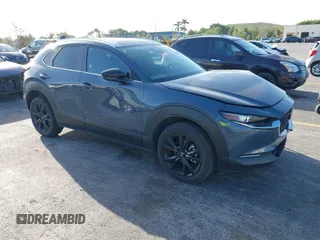 2025 Mazda CX-30 S Preferred with VIN 3MVDMBCM0SM773095, listed as a IAAI auction lot 41728958 with 6,237 mi miles and . Bid and sale history available at DreamBid. Image 1.