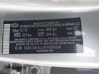 2023 Hyundai Elantra SEL z VIN 5NPLM4AG8PH090614, wystawiony jako IAAI lot #42611835 z przebiegiem 37 644 mil mil oraz . Historia ofert i sprzedaży dostępna na DreamBid. Obrazek 9.