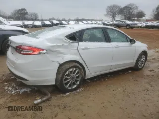 2017 Ford Fusion SE with VIN 3FA6P0HDXHR311384, listed as a Copart auction lot 45710435 with 117,200 mi miles and Salvage Title. Bid and sale history available at carsss.com. Image 3.