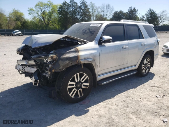 2020 Toyota 4Runner SR5 with VIN JTEBU5JR7L5743295, listed as a Copart auction lot 48202833 with 58,935 mi miles. Bid and sale history available at carsss.com. Image 1.