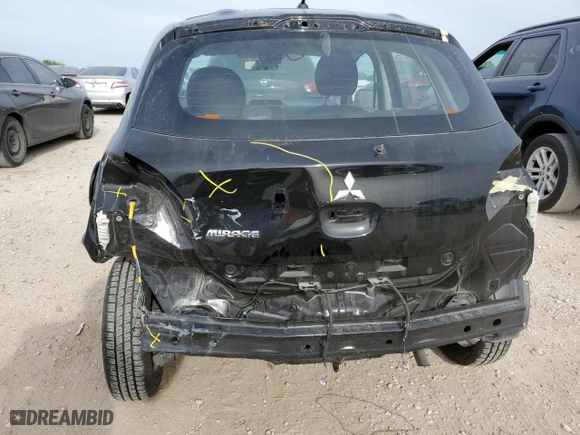 2024 Mitsubishi Mirage ES with VIN ML32AUHJ1RH008491, listed as a Copart auction lot 50638665 with 4,004 mi miles and Salvage Title. Bid and sale history available at carsss.com. Image 6.