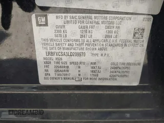 2020 Buick Envision Essence with VIN LRBFXCSA3LD209970, listed as a IAAI auction lot 42055134 with 59,854 mi miles and . Bid and sale history available at carsss.com. Image 9.