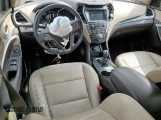 2017 Hyundai Santa Fe 2.4L z VIN 5XYZU3LB4HG401163, wystawiony jako Copart lot #57504375 z przebiegiem 84 964 mil mil oraz Szkoda całkowita • Salvage title. Historia ofert i sprzedaży dostępna na DreamBid. Obrazek 8.