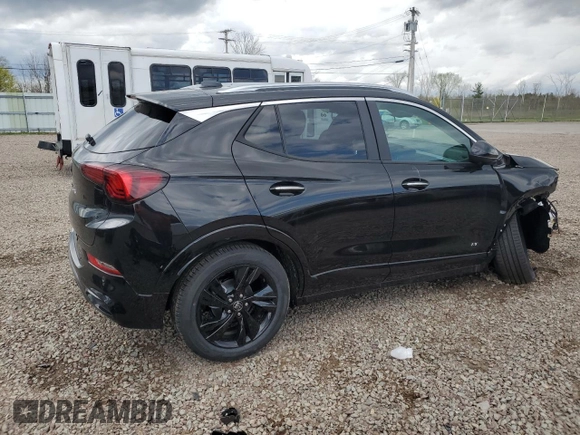 2025 Buick Encore GX Sport Touring with VIN KL4AMESL4SB156816, listed as a Copart auction lot 55428645 with 4 mi miles and Salvage title. Bid and sale history available at DreamBid. Image 3.