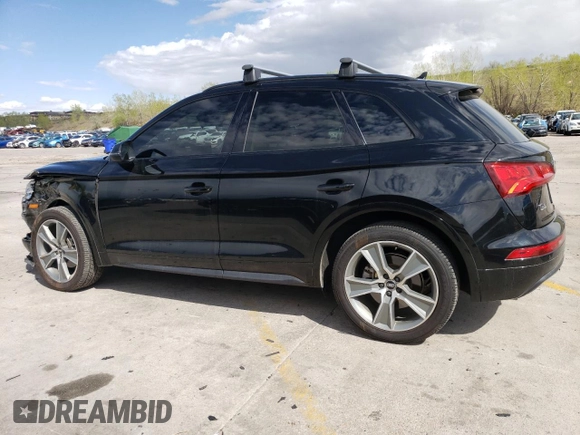 2019 Audi Q5 Premium Plus with VIN WA1BNAFY1K2066474, listed as a Copart auction lot 55481595 with 70,268 mi miles and Salvage title. Bid and sale history available at DreamBid. Image 2.