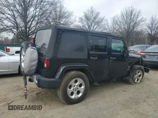 2015 Jeep Wrangler Unlimited Sahara with VIN 1C4BJWEG3FL530114, listed as a Copart auction lot 49444135 with 156,669 mi miles and Salvage Title. Bid and sale history available at carsss.com. Image 3.
