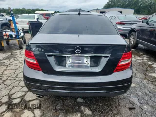 2012 Mercedes-Benz C 250 Sport with VIN WDDGF4HBXCA615122, listed as a Copart auction lot 59189945 with 104,137 mi miles and Salvage title. Bid and sale history available at DreamBid. Image 6.