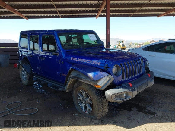 2020 Jeep Wrangler Unlimited Rubicon z VIN 1C4HJXFG1LW234257, wystawiony jako IAAI lot #42269173 z przebiegiem 44 335 mil mil oraz . Historia ofert i sprzedaży dostępna na DreamBid. Obrazek 1.