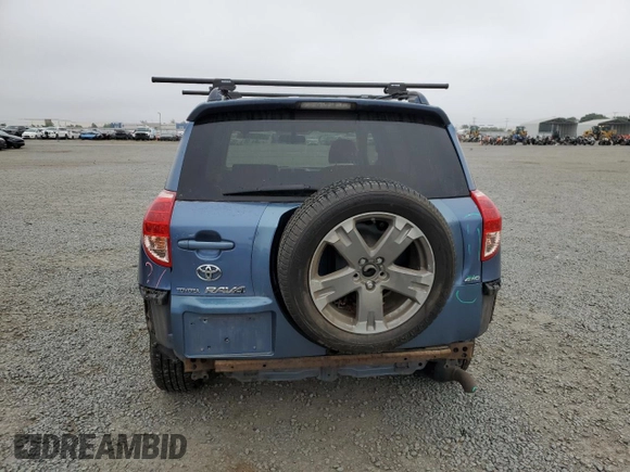 2008 Toyota RAV4 Sport with VIN JTMBK32V186039119, listed as a Copart auction lot 59575345 with 155,384 mi miles and Salvage title. Bid and sale history available at DreamBid. Image 6.