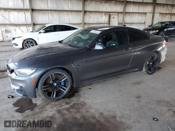 2015 BMW M4 with VIN WBS3R9C54FK335119, listed as a Copart auction lot 42120434 with 57,384 mi miles. Bid and sale history available at carsss.com. Image 1.