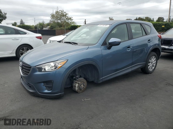 2016 Mazda CX-5 Sport with VIN JM3KE2BY4G0789618, listed as a Copart auction lot 53318245 with 52,801 mi miles and Salvage Title. Bid and sale history available at carsss.com. Image 1.