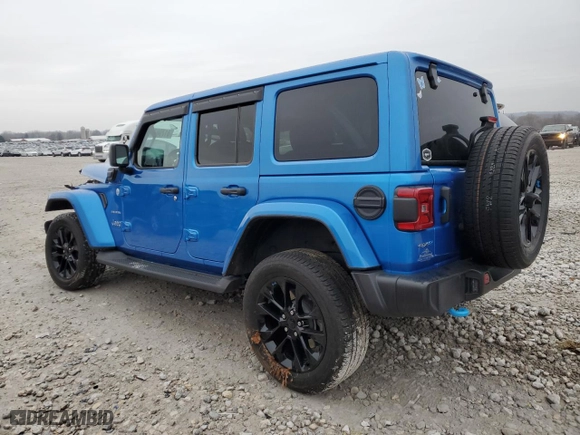 2023 Jeep Wrangler 4xe Sahara with VIN 1C4JJXP69PW537378, listed as a Copart auction lot 81700364 with 14,162 mi miles and Non Repairable. Bid and sale history available at carsss.com. Image 2.