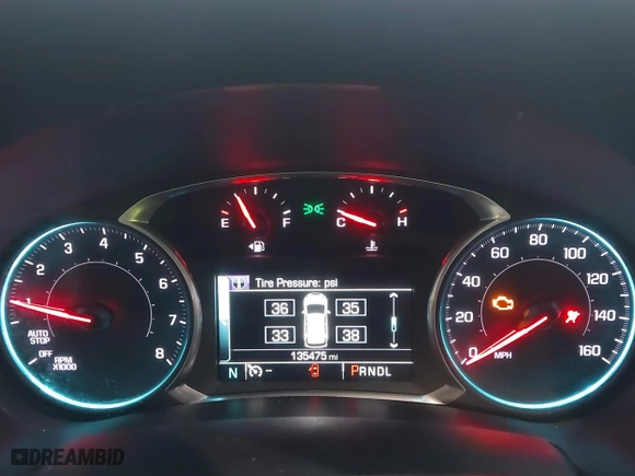 2018 Chevrolet Equinox Premier with VIN 3GNAXMEV7JS539325, listed as a IAAI auction lot 41569794 with 135,475 mi miles. Bid and sale history available at carsss.com. Image 7.