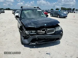 2007 BMW X3 3.0si with VIN WBXPC93447WF15699, listed as a Copart auction lot 66615254 with 105,166 mi miles and Salvage Title. Bid and sale history available at DreamBid. Image 12.