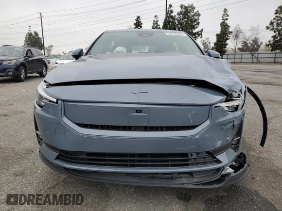 2024 Polestar 2 z VIN YSMFD3KA1RL220740, wystawiony jako Copart lot #52755355 z przebiegiem 9 416 mil mil oraz Szkoda całkowita • Salvage title. Historia ofert i sprzedaży dostępna na DreamBid. Obrazek 5.