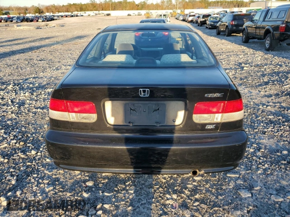 1999 Honda Civic DX with VIN 1HGEJ6122XL046591, listed as a Copart auction lot 84699384 with 236,166 mi miles and Salvage Title. Bid and sale history available at carsss.com. Image 6.