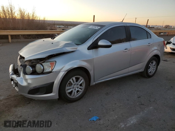 2013 Chevrolet Sonic LT with VIN 1G1JC5SH1D4230326, listed as a Copart auction lot 49828425 with 187,543 mi miles and Salvage Title. Bid and sale history available at DreamBid. Image 1.