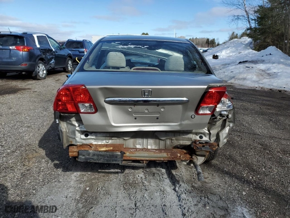 2003 Honda Civic DX with VIN 2HGES16413H905347, listed as a Copart auction lot 43320355 with 169,823 mi miles and Salvage Title. Bid and sale history available at carsss.com. Image 6.
