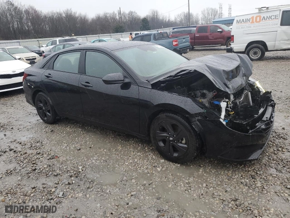 2022 Hyundai Elantra Essential with VIN KMHLM4AG2NU244586, listed as a Copart auction lot 45115335 with 94,268 mi miles and Salvage Title. Bid and sale history available at carsss.com. Image 4.