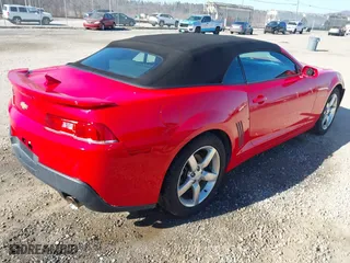 2015 Chevrolet Camaro LT with VIN 2G1FD3D36F9291437, listed as a IAAI auction lot 41492143 with 98,041 mi miles. Bid and sale history available at carsss.com. Image 4.