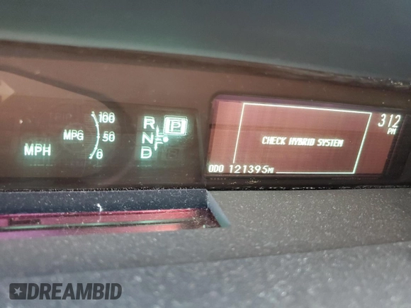 2011 Toyota Prius I with VIN JTDKN3DUXB5331666, listed as a Copart auction lot 48072425 with 121,395 mi miles and Salvage Title. Bid and sale history available at DreamBid. Image 9.