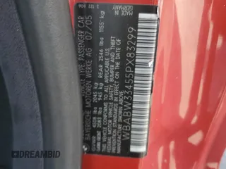 2005 BMW 3 Series 325Ci with VIN WBABW33455PX83299, listed as a Copart auction lot 49500375 with 90,521 mi miles and Salvage Title. Bid and sale history available at carsss.com. Image 12.