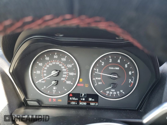 2017 BMW 2 Series 230i with VIN WBA2F9C58HV664464, listed as a Copart auction lot 50491425 with 36,290 mi miles and Salvage title. Bid and sale history available at DreamBid. Image 9.