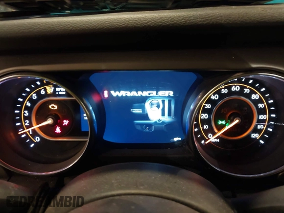 2019 Jeep Wrangler Unlimited Sport Altitude with VIN 1C4HJXDG0KW617379, listed as a IAAI auction lot 42005517 with 91,296 mi miles and . Bid and sale history available at DreamBid. Image 7.
