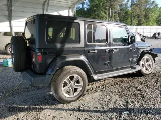 2021 Jeep Wrangler Unlimited Sahara with VIN 1C4HJXEN3MW539731, listed as a Copart auction lot 55119785 with 84,054 mi miles and Salvage title. Bid and sale history available at DreamBid. Image 3.