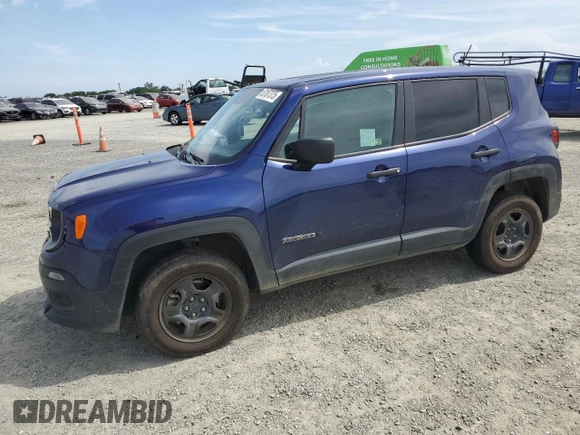 2017 Jeep Renegade Sport с VIN ZACCJBAB2HPG21509, выставлен на аукционе Copart как лот 53107375 с пробегом 54 565 миль миль и Списание • Salvage title. История ставок и продаж доступна на DreamBid. Изображение 1.
