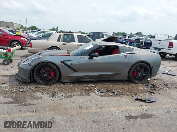 2014 Chevrolet Corvette Z51 3LT with VIN 1G1YL2D78E5128387, listed as a IAAI auction lot 42372075 with 136,632 mi miles and . Bid and sale history available at DreamBid. Image 14.