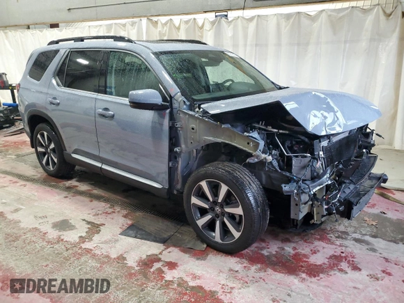2024 Honda Pilot Touring with VIN 5FNYG1H72RB039726, listed as a Copart auction lot 81372524 with 10,851 mi miles and Salvage Title. Bid and sale history available at carsss.com. Image 4.