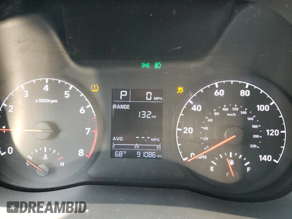 2020 Hyundai Accent SE with VIN 3KPC24A63LE125846, listed as a Copart auction lot 52751083 with 91,086 mi miles. Bid and sale history available at carsss.com. Image 9.