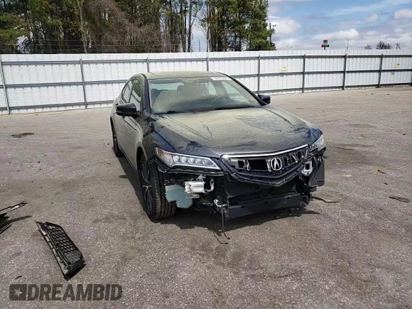 2015 Acura TLX V6 Tech with VIN 19UUB3F59FA001703, listed as a Copart auction lot 50845885 with 106,652 mi miles and Salvage Title. Bid and sale history available at carsss.com. Image 11.