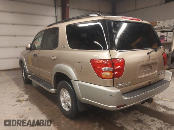 2003 Toyota Sequoia SR5 with VIN 5TDBT44A63S196764, listed as a IAAI auction lot 41866279 with 156,716 mi miles and . Bid and sale history available at DreamBid. Image 3.