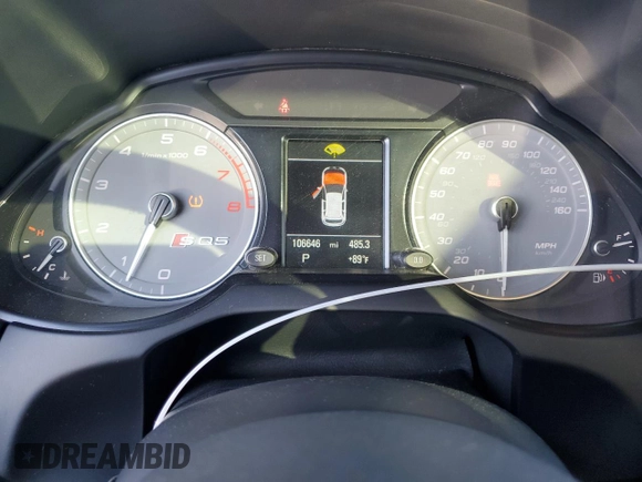 2015 Audi SQ5 Premium Plus with VIN WA1CGAFP0FA078651, listed as a Copart auction lot 75446814 with 106,646 mi miles and Salvage title. Bid and sale history available at DreamBid. Image 9.