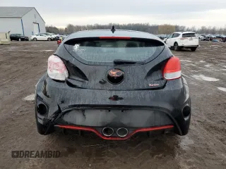 2015 Hyundai Veloster Turbo with VIN KMHTC6AE3FU244319, listed as a Copart auction lot 46978835 with 103,282 mi miles and Salvage Title. Bid and sale history available at carsss.com. Image 6.