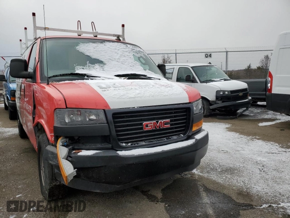 2022 GMC Savana Cargo z VIN 1GTW7AFP6N1148400, wystawiony jako Copart lot #55868185 z przebiegiem 27 226 mil mil oraz Szkoda całkowita • Salvage title. Historia ofert i sprzedaży dostępna na DreamBid. Obrazek 4.