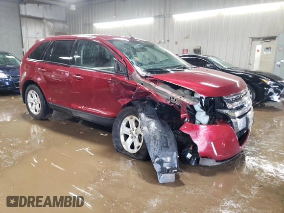 2014 Ford Edge SEL with VIN 2FMDK3JC5EBA99177, listed as a Copart auction lot 50951355 with 220,563 mi miles and Salvage Title. Bid and sale history available at carsss.com. Image 4.
