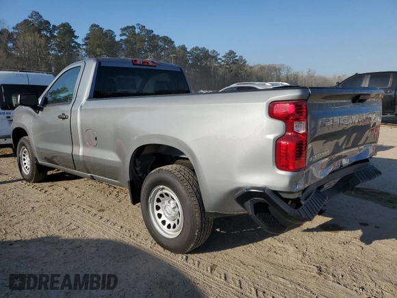 2024 Chevrolet Silverado 1500 Work Truck with VIN 3GCNAAED5RG132104, listed as a Copart auction lot 48496565 with 17 mi miles and Salvage Title. Bid and sale history available at carsss.com. Image 2.