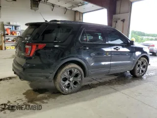 2018 Ford Explorer Sport with VIN 1FM5K8GT2JGC39584, listed as a Copart auction lot 58069825 with 113,836 mi miles and Salvage title. Bid and sale history available at DreamBid. Image 3.