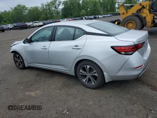 2021 Nissan Sentra SV with VIN 3N1AB8CV6MY288481, listed as a Copart auction lot 59958195 with 33,644 mi miles and Salvage title. Bid and sale history available at DreamBid. Image 2.
