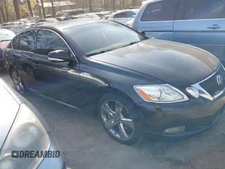 2008 Lexus GS 350 with VIN JTHBE96S780038598, listed as a IAAI auction lot 41906932 with 194,100 mi miles. Bid and sale history available at carsss.com. Image 1.