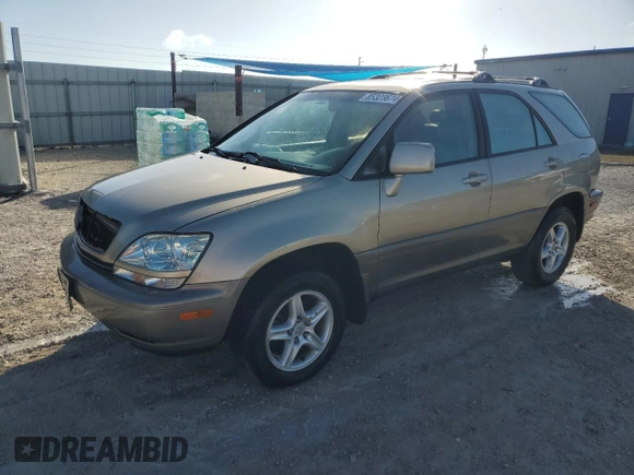 2001 Lexus RX 300 with VIN JTJGF10U410103362, listed as a Copart auction lot 85323674 with 117,263 mi miles and Salvage Title. Bid and sale history available at DreamBid. Image 1.