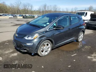 2017 Chevrolet Bolt EV LT with VIN 1G1FW6S0XH4180027, listed as a Copart auction lot 53737225 with 98,046 mi miles and Salvage Title. Bid and sale history available at carsss.com. Image 1.