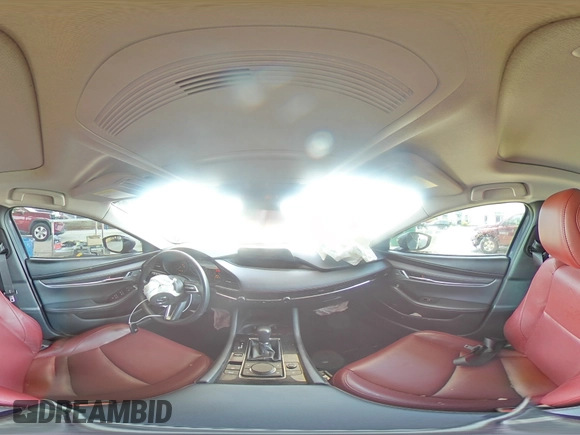 2022 Mazda 3 Carbon Edition with VIN 3MZBPACL0NM318475, listed as a Copart auction lot 59286455 with 27,327 mi miles and Salvage title. Bid and sale history available at DreamBid. Image 14.