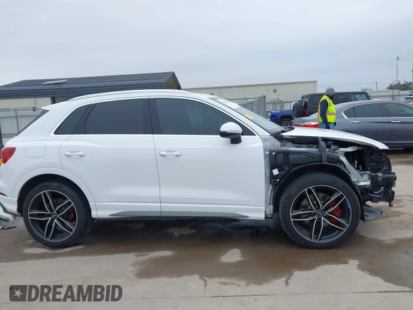 2021 Audi Q3 S line Premium with VIN WA1DECF38M1075416, listed as a IAAI auction lot 41582497 with 78,417 mi miles. Bid and sale history available at carsss.com. Image 14.