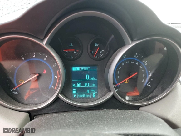 2016 Chevrolet Cruze Limited LS with VIN 1G1PC5SH3G7217770, listed as a Copart auction lot 47599015 with 104,554 mi miles and Salvage Title. Bid and sale history available at carsss.com. Image 9.